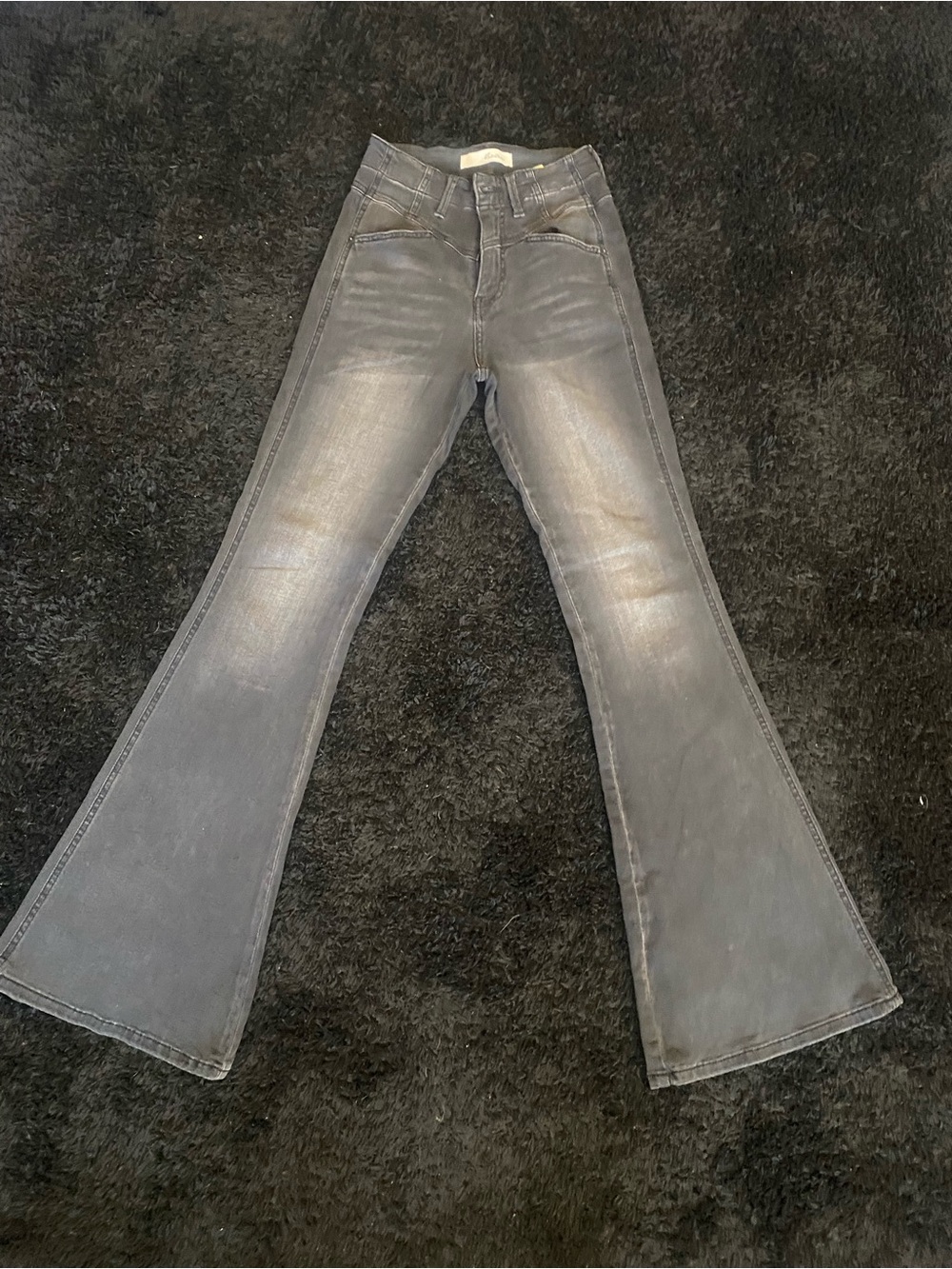 KanCan Faded black Wide Leg Flare Jeans
